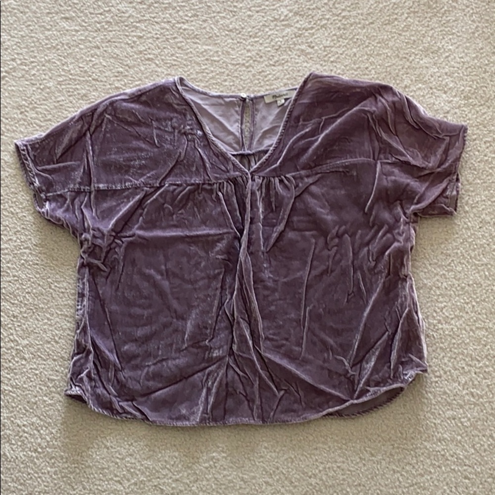 Madewell Velvet Top